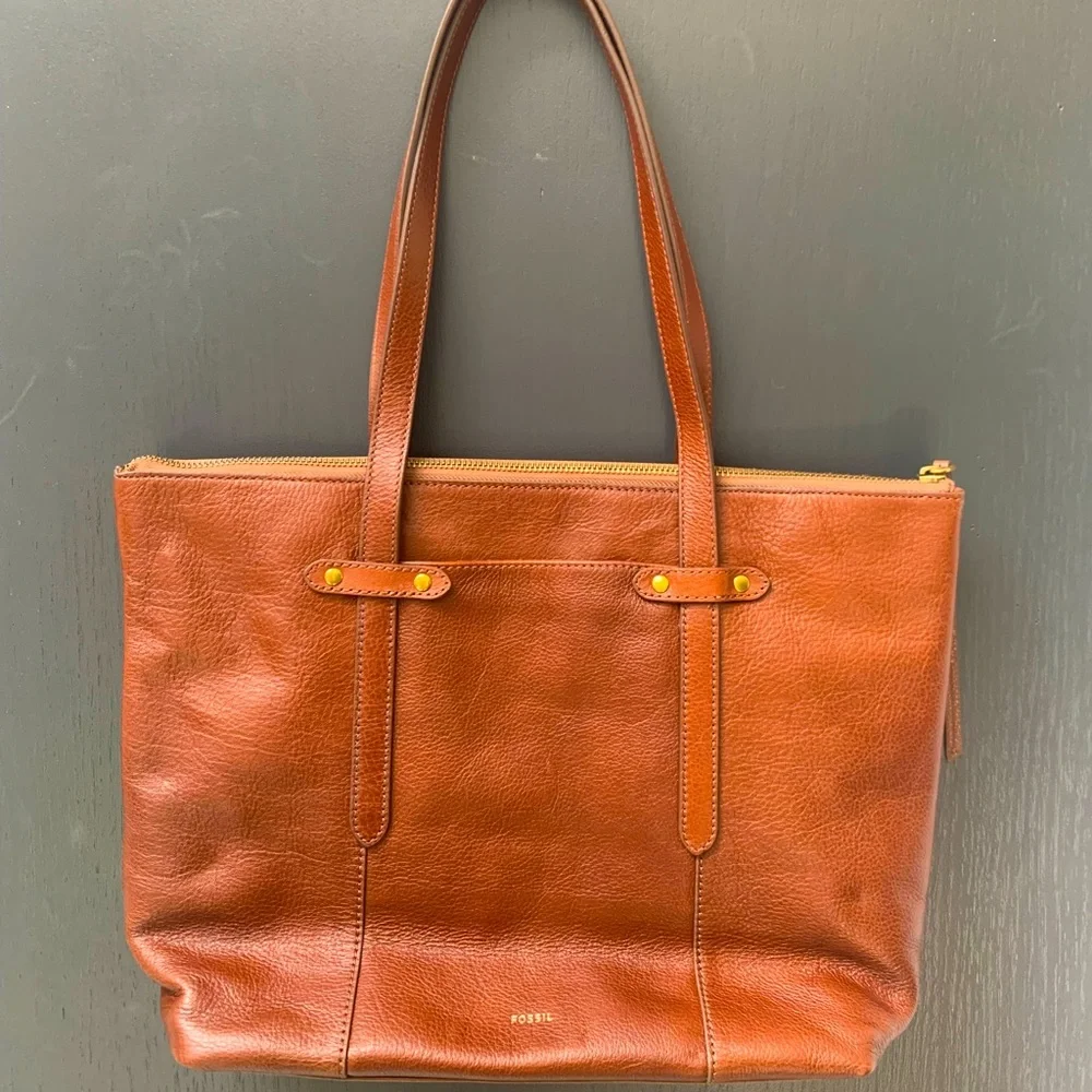 NWOT Fossil Felicity Leather Tote - Picture 3 of 4